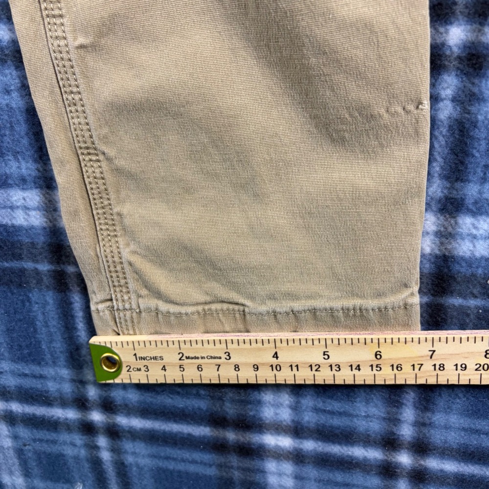 Carhartt Rugged Flex Straight Fit Canvas Work Pants Tan 33x32 102821 253 - Picture 9 of 10